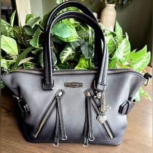 Harley Davidson Gray Black Ombré Satchel Crossbody